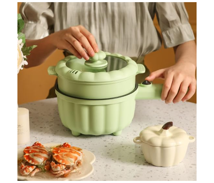 High Quality Multifunction Electric Cooker Pan Hot Pot Non-Stick 2L Portable Multicooker for Home Travel, with Steamer, for Steak, Soup in UAE