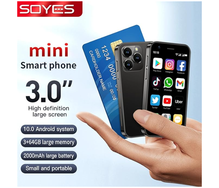 New 2025 15 Pro 4G Mini Smartphone – Dual SIM, 3