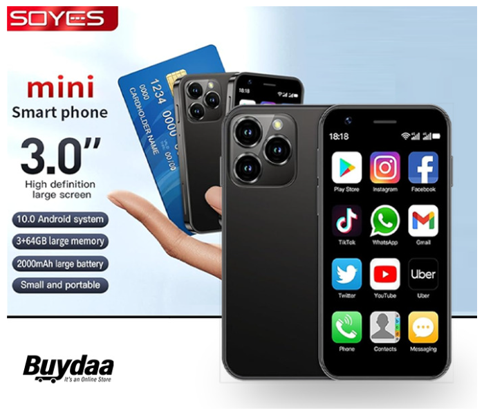 New 2025 15 Pro 4G Mini Smartphone – Dual SIM, 3