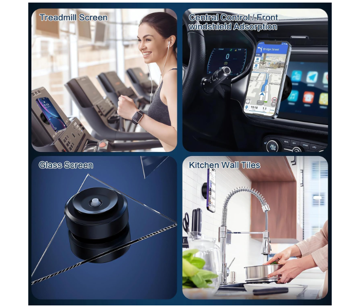 High Quality Magnetic Car Suction Cup Holder 360 3D Rotation Safe View Phone Mount in KSA