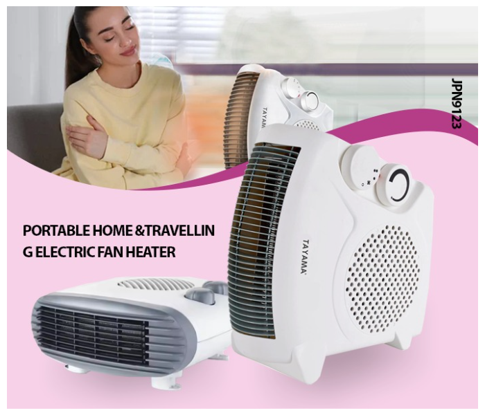Portable Home &Travelling Electric Fan Heater With 3 Adjustable Settings Cool/Warm/Hot in UAE