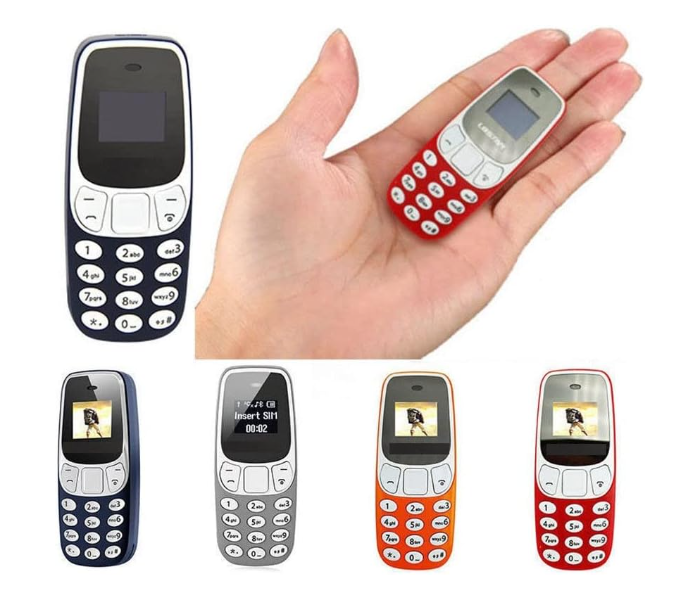 Super Small Mini Mobile phone, 2G GSM Dual SIM Bluetooth Handset, 0.66 Inch Low Radiation Unlocked phone Wireless BT Cellphone in KSA