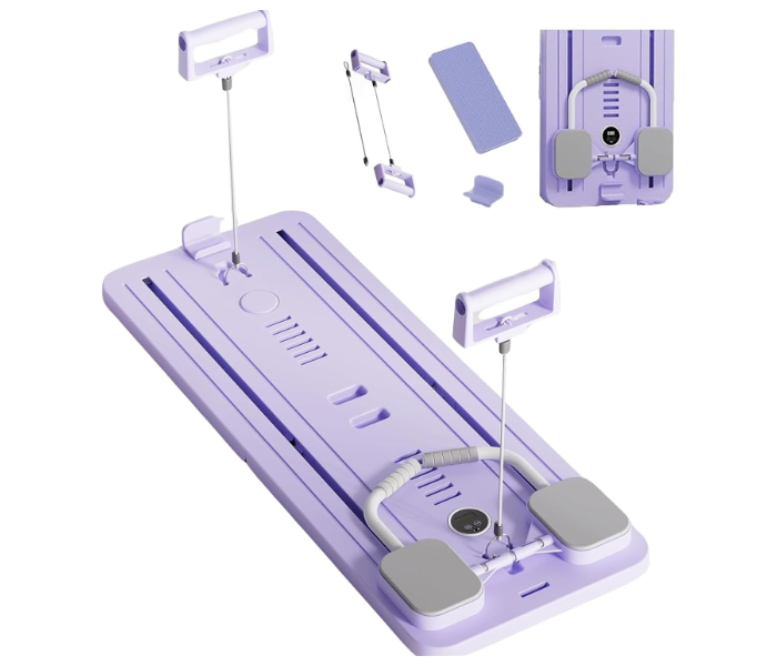 Multifunctional Abdominal Board, Ab Exercise Board, with Resistance Bands and Knee Mat, Automatic Rebound Ab Roller, Abs Exercise Machine, for Full Body Workout, for Home Indoor Outdoor in UAE