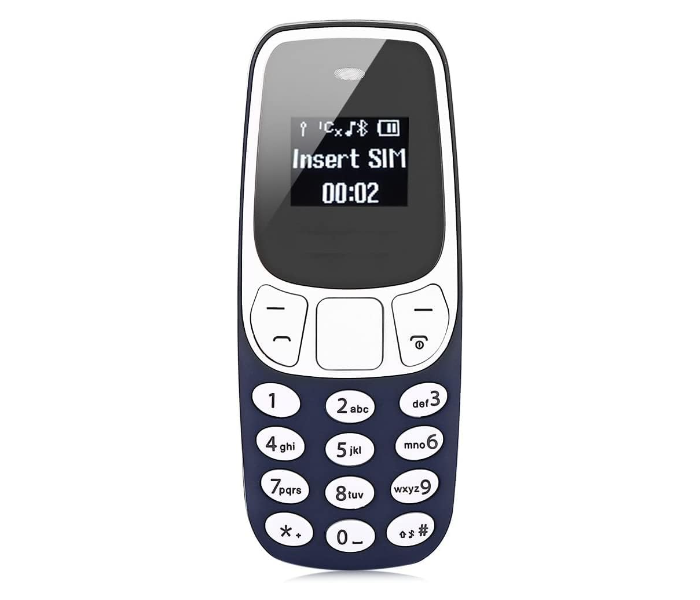 Super Small Mini Mobile phone, 2G GSM Dual SIM Bluetooth Handset, 0.66 Inch Low Radiation Unlocked phone Wireless BT Cellphone in KSA