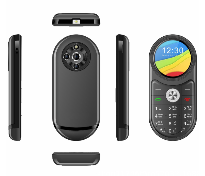 M-Horse phone Circle Max mini design 2G Quad band GSM Dual Sim MP3 and Mp4 Wireless FM in UAE