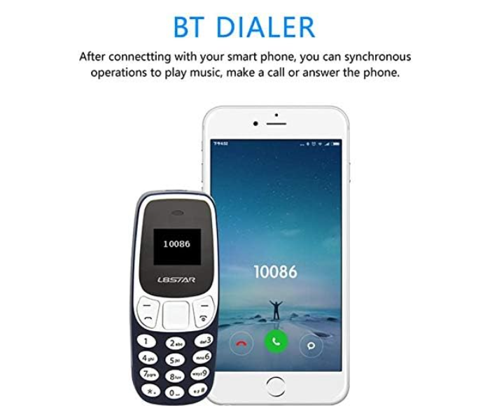Super Small Mini Mobile phone, 2G GSM Dual SIM Bluetooth Handset, 0.66 Inch Low Radiation Unlocked phone Wireless BT Cellphone in KSA
