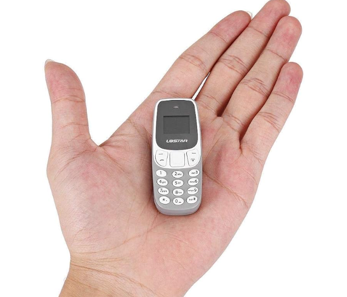 Super Small Mini Mobile phone, 2G GSM Dual SIM Bluetooth Handset, 0.66 Inch Low Radiation Unlocked phone Wireless BT Cellphone in KSA