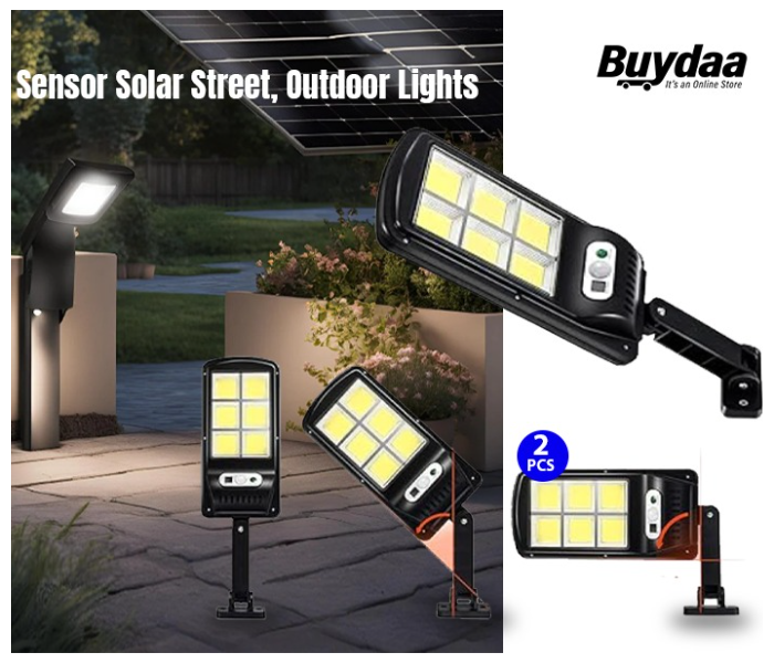 Bundle 2 PCs Set Sensor Solar Street Outdoor Image