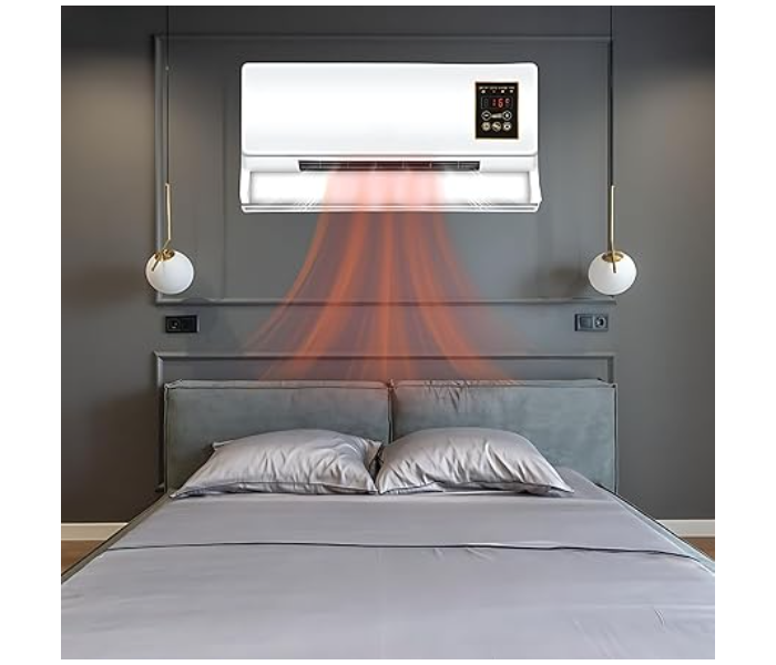 High Efficiency wall heating & Fast Cooling 2 in 1 Air Air conditioner with wall heater, 2000 watts 2 in 1, with remote control, without Freon | Portable Air Conditioner, Dual Air Conditioner, Electric Heating and Cooling, Electric Heater, Hot and Cold 2000w in KSA