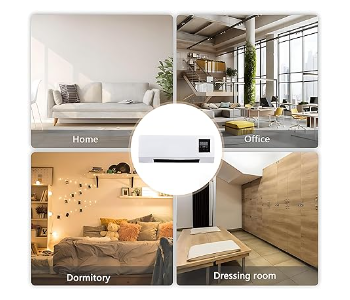 High Efficiency wall heating & Fast Cooling 2 in 1 Air Air conditioner with wall heater, 2000 watts 2 in 1, with remote control, without Freon | Portable Air Conditioner, Dual Air Conditioner, Electric Heating and Cooling, Electric Heater, Hot and Cold 2000w in KSA