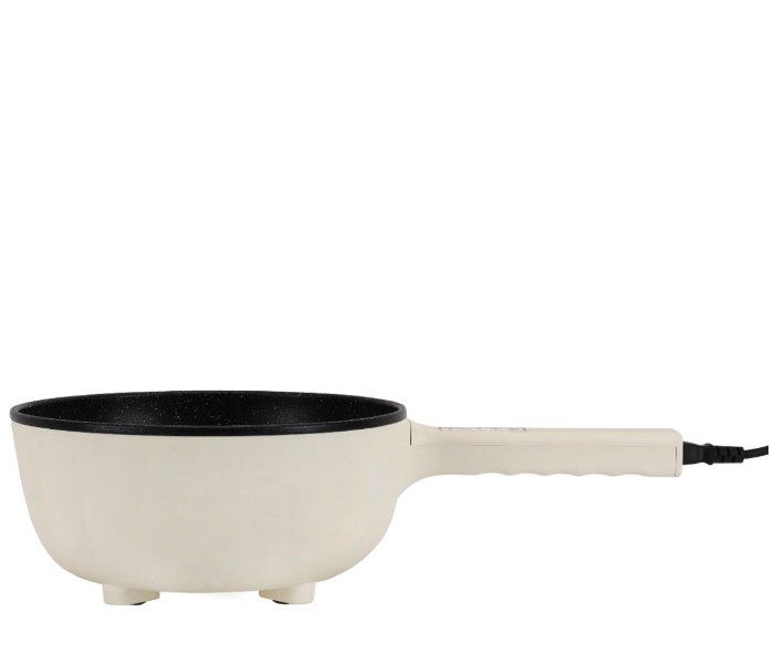 Geepas GFP63063 Electric Frying Pan 4L with Teflon Non-Stick Coating and Multifunctional Steamer - Offwhite in KSA