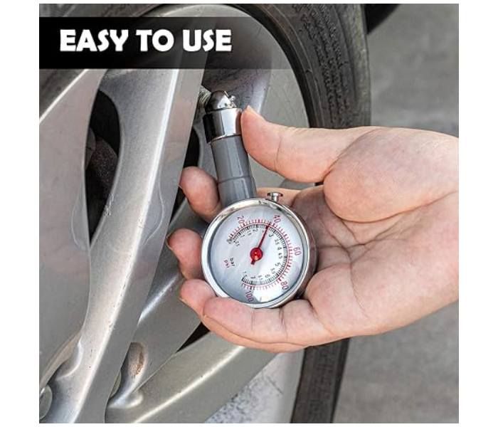 Bundle 2 PCs Set Tyre Pressure Gauge RealTime Image