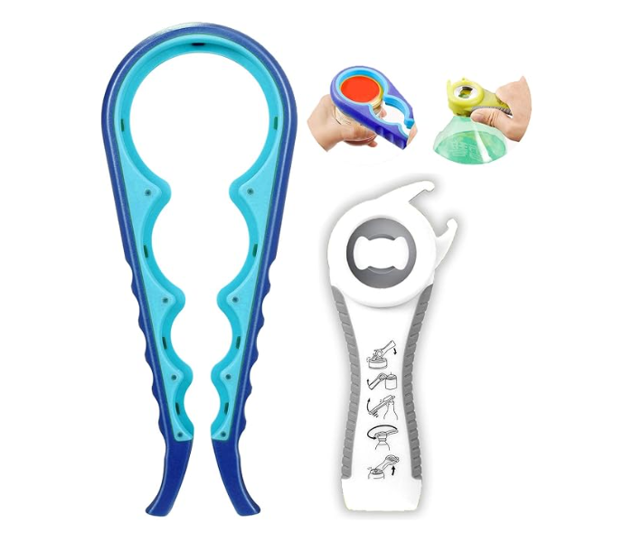 Easy Grip Lids Off Jar Opener, Can Opener & Bottle Opener - Assorted in UAE