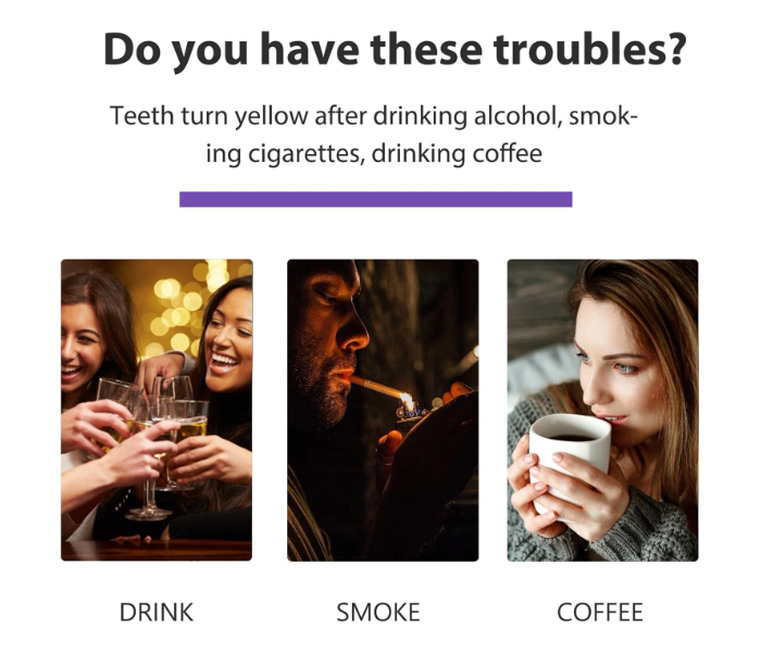 Purple Color Corrector Toothpaste For Teeth Whitening And Color Correcting, Remove Stains, Improves Teeth in UAE