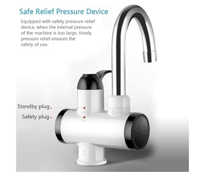 Ultra New Unique Design Home & Kitchen Studio Water Heating Instantaneous,Water Heater Tank less for Tap,with LED Digital Temperature Display ABS Body Shock Proof Electric Tap For Home Kitchen (3000W) in KSA