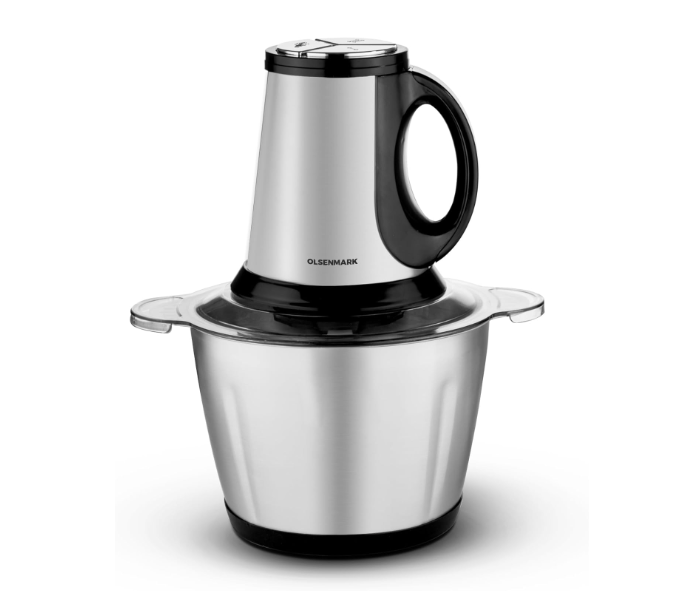 Olsenmark OMC7011 3L Food Chopper 650 W Multi-Purpose Chopping Machine - Silver in KSA