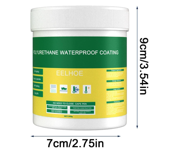 Super sealant Invisible Waterproof Insulation Agent Sealant, Waterproof Sealant with Brush, Waterproof Polyurethane Coating for Bathroom, Toilet, Tiles, Walls, Roof Repair 300g in KSA