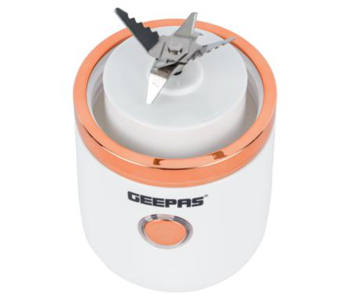 Geepas GSB44058 Rechargeable Portable Blender 420 ML Tritan Bottle and Motor Base - White in KSA