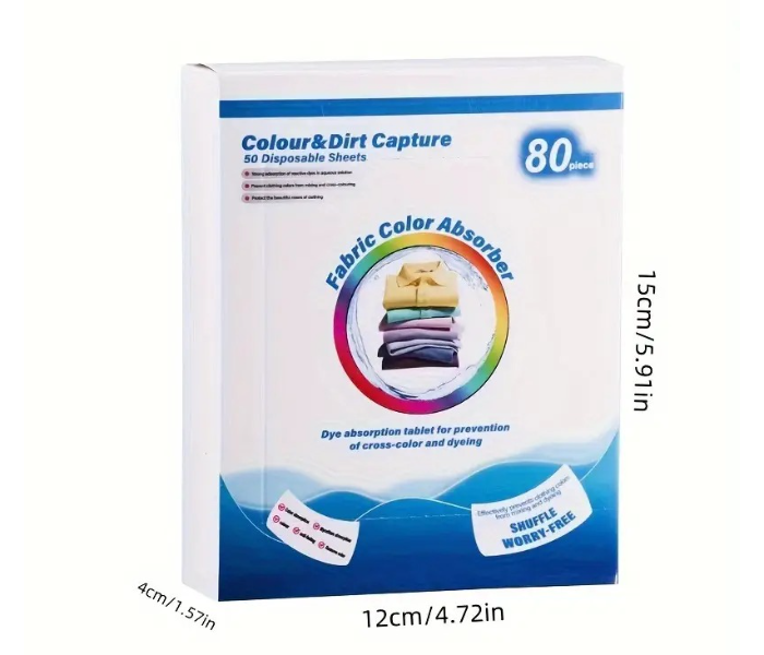 Magic Laundry paper Color Catchers for Laundry Color Grabber Laundry Sheets Pack of 50 Laundry Color Catcher Sheets Maintain Original Color of Clothing Detergent Sheets for Home Apartment School Travel in UAE
