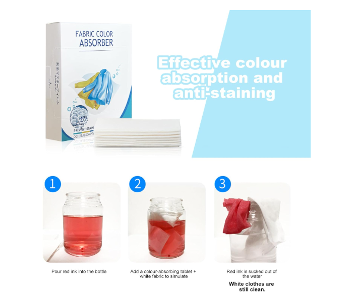 Magic Laundry paper Color Catchers for Laundry Color Grabber Laundry Sheets Pack of 50 Laundry Color Catcher Sheets Maintain Original Color of Clothing Detergent Sheets for Home Apartment School Travel in UAE