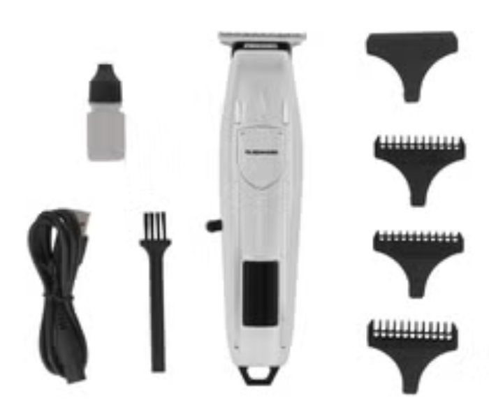 Olsenmark OMTR4100 Hair And Beard Trimmer With High Speed And LED Display - Silver in KSA