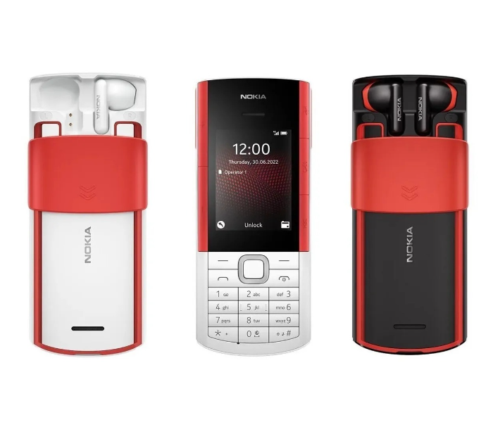 Nokia 5710 Xpress Audio Feature Phone with Built-in Wireless Earbuds, 4G MP3 player, FM radio, and Music Keys (Dual SIM) in UAE