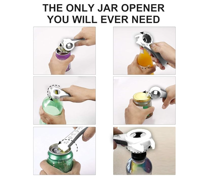 Easy Grip Lids Off Jar Opener, Can Opener & Bottle Opener - Assorted in UAE