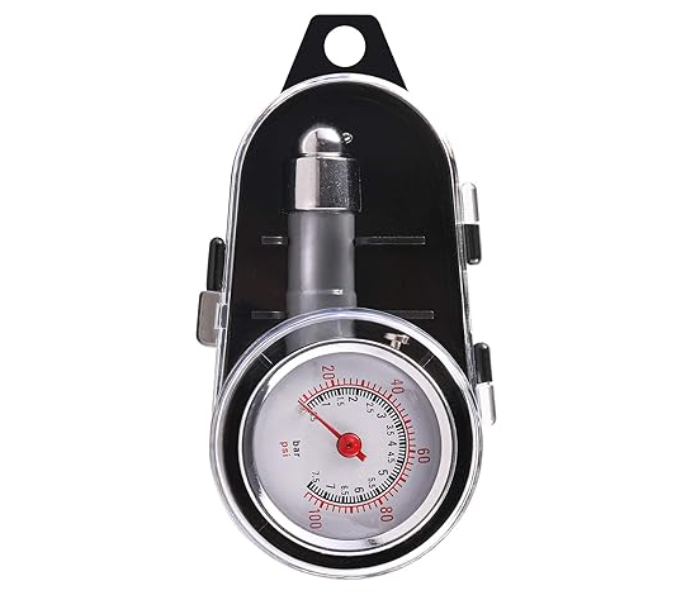 Tyre Pressure Gauge, Real-Time Monitoring, PARFCO 4 Pieces Anti-Theft Tyre Pressure Monitoring System, Three-Colour Compressed Air Tester, Tread Depth Gauge for Tyres, Cars, Bikes and Motorcycles in KSA