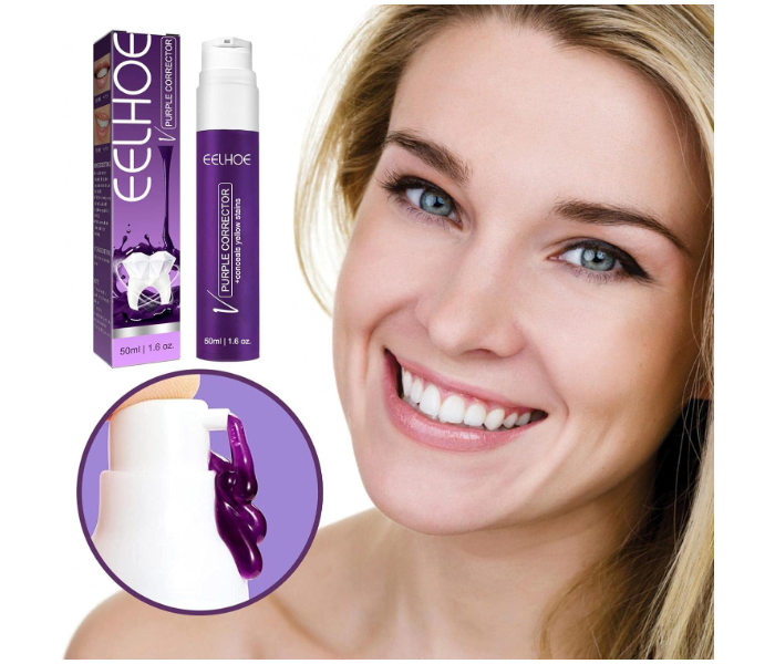 Purple Color Corrector Toothpaste For Teeth Whitening And Color Correcting, Remove Stains, Improves Teeth in UAE