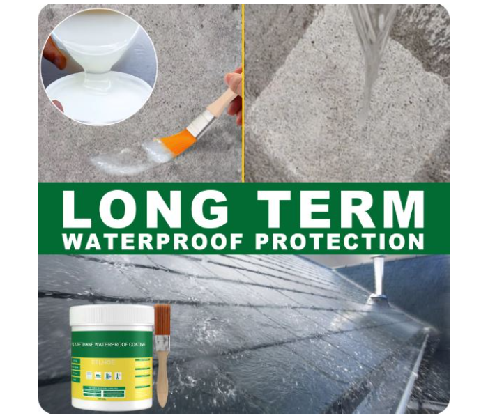 Super sealant Invisible Waterproof Insulation Agent Sealant, Waterproof Sealant with Brush, Waterproof Polyurethane Coating for Bathroom, Toilet, Tiles, Walls, Roof Repair 300g in KSA