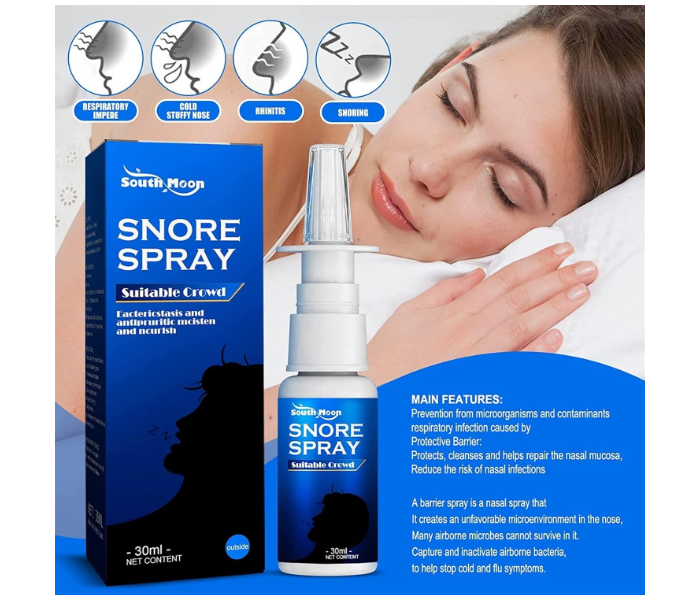 Herbsleep Anti Snoring Spray, Fast Acting Snoring Spray, Stop Snoring Throat Relief Sprays ,Herb Sleep Anti Snoring Spray for Women & Men, Anti Snoring Nasal spray for Deep, Restful Sleep Women & Men in KSA
