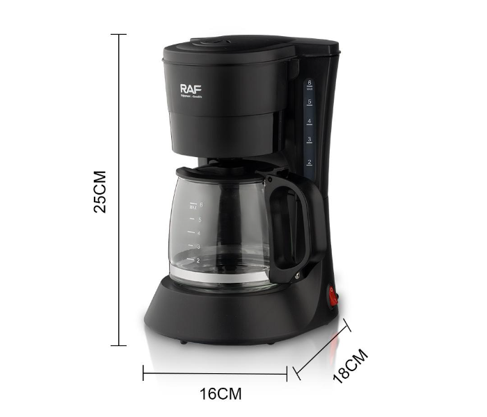 Electric Coffee Maker Drip Automatic All-In-One Small Coffee Machine with Automatic All-In-One Small Coffee Machine 600ml Coffee Pot Espresso Maker 600W Heating in KSA