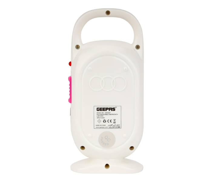 Geepas GE53037 LED Emergency Lantern With 27 Pieces Hi-Power LEDs - Pink And white in KSA