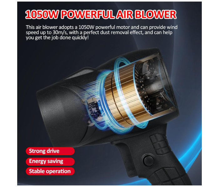 High Powerful Cordless Dust Blower Air Blower Turbo Jet Fan, Handheld Blower Sawdust Blower Electric Air Duster Violent Fan Snow Removal Air Dryer in UAE