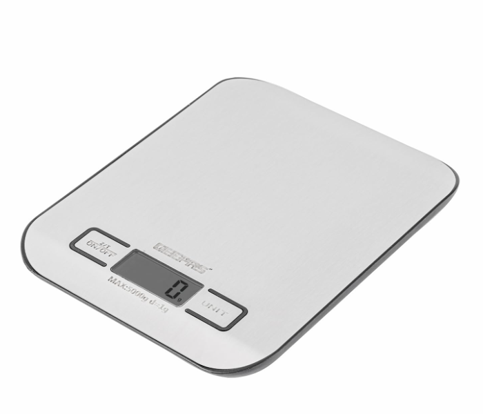 Geepas GKS46526UK Digital Kitchen Scale High Precision Weighing Scales for Baking & Cooking - Silver in KSA