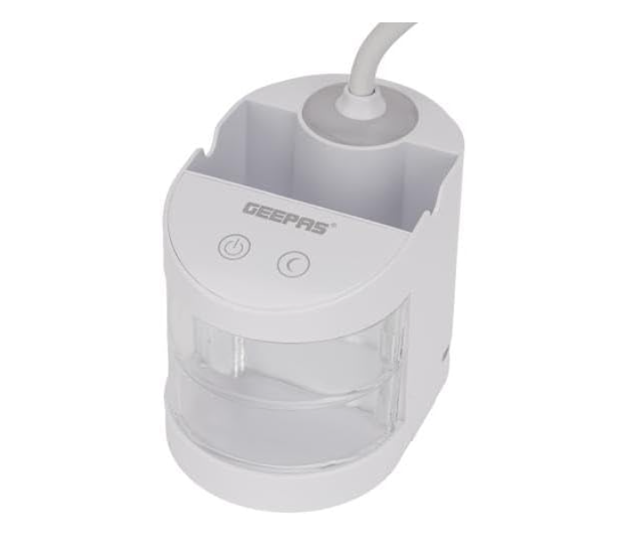 Geepas GDL53039 Rechargeable Reading Lamp With Transparent storage box And pencil vase - White in KSA