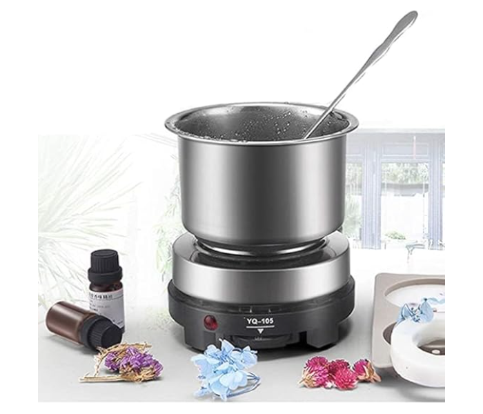 Electric Hot Plate, 500W Mini Hot Plate Electric Cooking Stove Cooking Plate，Portable Countertop Burner Glass Heating Plate, Teapot Warmer, Compatible w/All Cookware (500W) in KSA