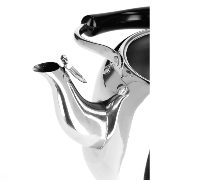Royalford RF9564 Whistling Tea Kettle with Heat Resistant Handle - Siver and Black in UAE
