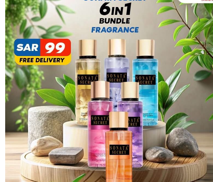 Bundle 6 PCs Set Sonata Secret 250ml Country Image