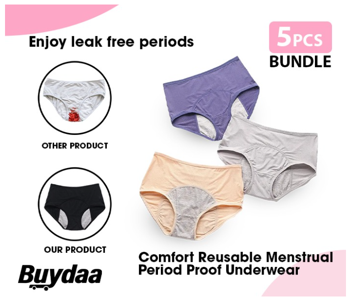 Bundle 5 PCs Set Comfort Reusable Menstrual Period Image