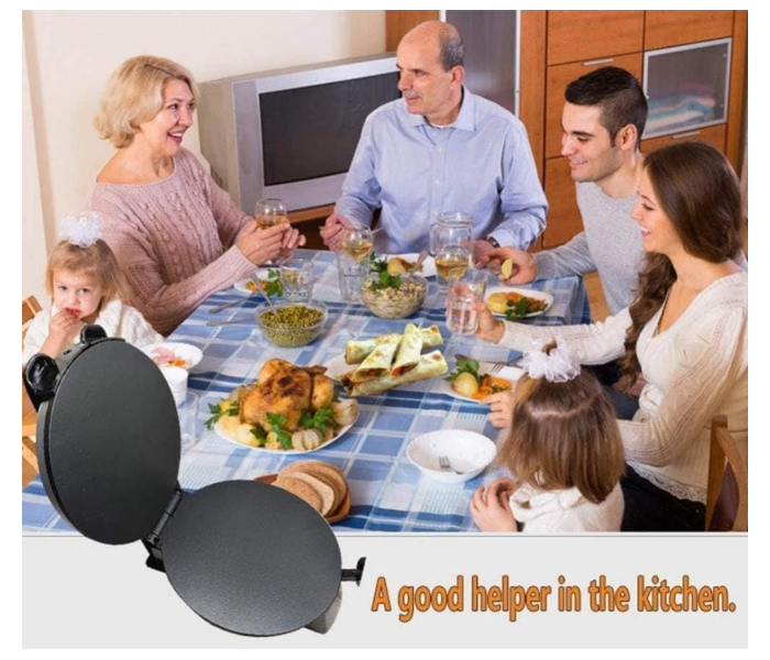 Roti Maker Chapati Maker Ideal for Making Homemade Tortillas Tacos Flatbreads, Chapati Roti, Stainless Steel Housing With Adjustable Temperature Control Non-Stick Coating in KSA
