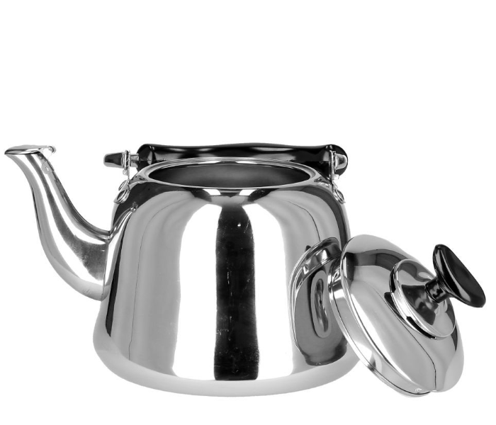Royalford RF9564 Whistling Tea Kettle with Heat Resistant Handle - Siver and Black in UAE
