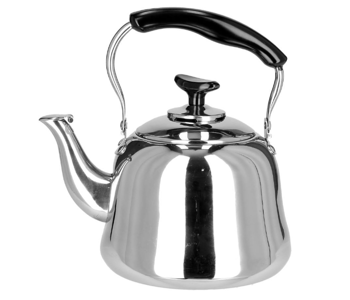 Royalford RF9564 Whistling Tea Kettle with Heat Resistant Handle - Siver and Black in UAE