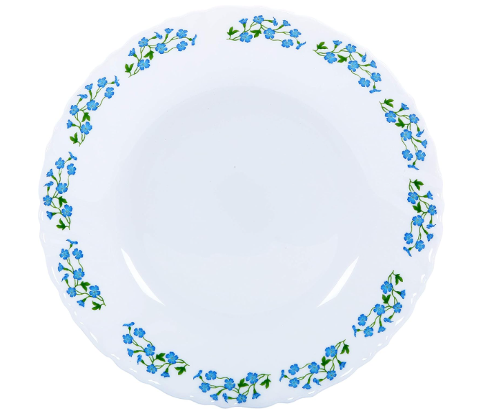Delcasa DC1459 7.5 Opal Ware Dinner Plate - White And Blue in UAE