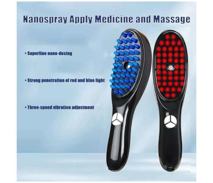 Scalp Massager Brush, Red Light Hair Comb, Multi-functional 3D Ultrasonic Vibration Atomisation Head Massager, Electric Massage Steam Hair Comb in UAE