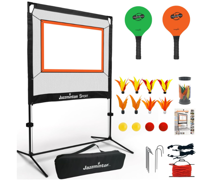 Jazzminton Sport Paddle Game with Net Indoor & Outdoor, Without Limits Pickleball Practice Board Badminton & Tennis with a Whole New Approach - Fun Games for Kids & Adults in UAE