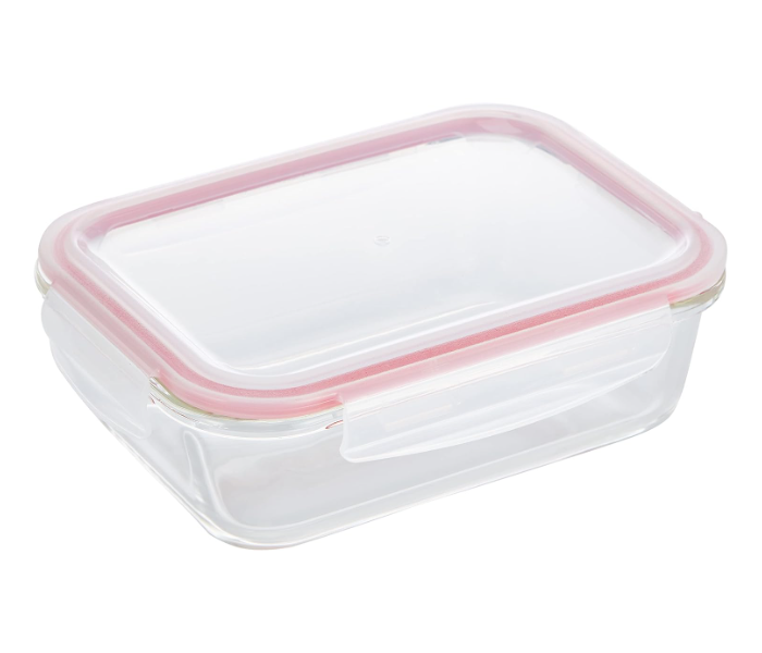 Delcasa DC1429 Brs Rectangular Glass Airtight Container 1 Liter - Clear in UAE