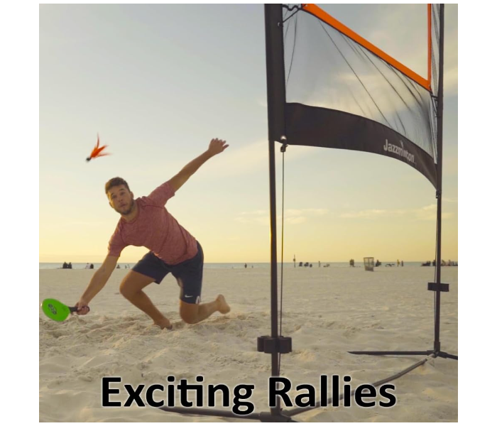 Jazzminton Sport Paddle Game with Net Indoor & Outdoor, Without Limits Pickleball Practice Board Badminton & Tennis with a Whole New Approach - Fun Games for Kids & Adults in UAE