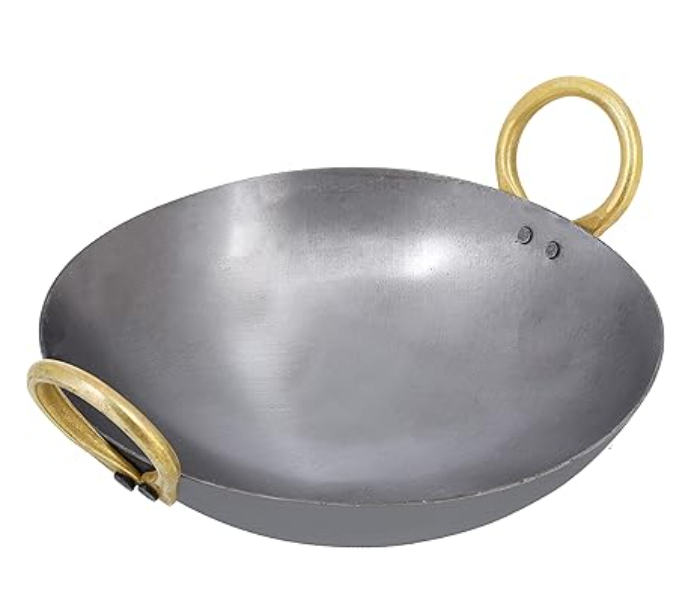 Delcasa DC1990 Iron Kadai With Deep Round Bottom And Strong Handle 25Cm in UAE