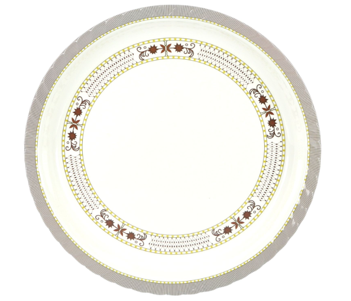 Delcasa DC1795 14 Inch Round Deep Plates - White in UAE